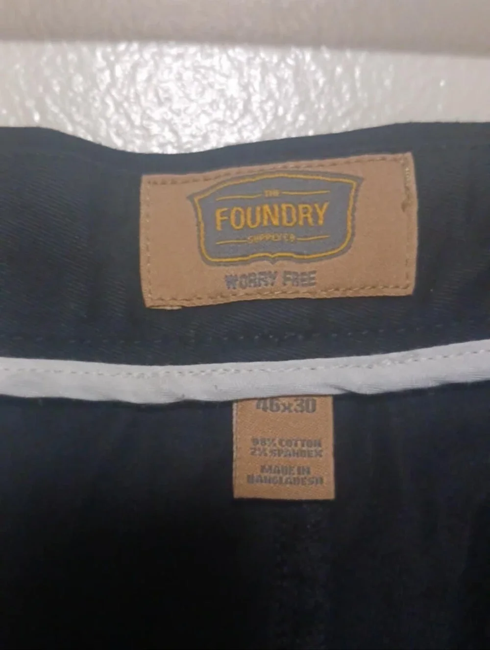 The Foundry Supply Co. Men's Black Pants 46×30.A-34